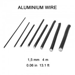 Alambre de aluminio 1,5 mm.