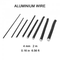 Aluminium wire 4 mm / 0.16 in.