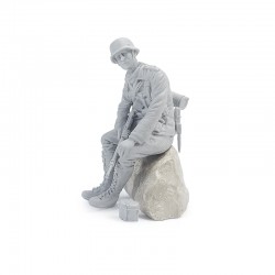 WWII German seated